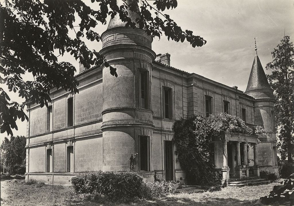 Château Charmail, old black & white photo